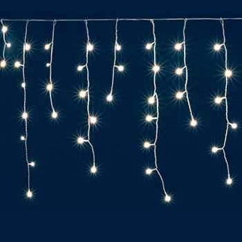 Novogodišnja rasveta - svetleći niz sa 100 hladno belih LED dioda KAF100L5M 